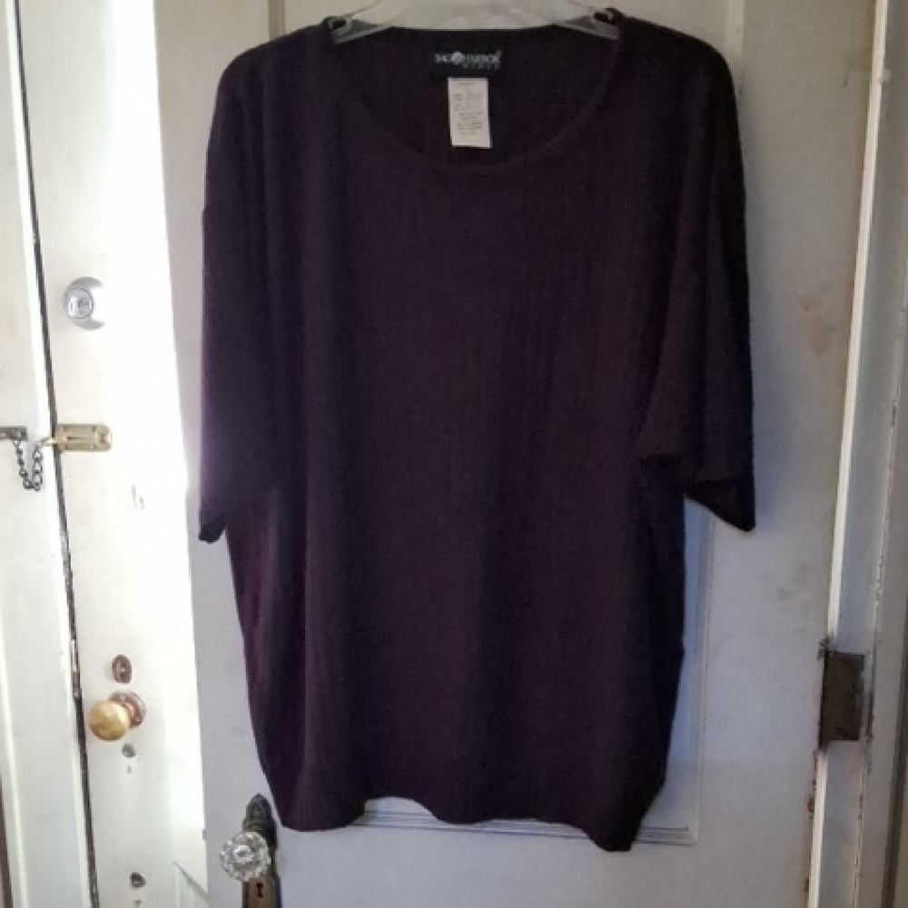 Sag Harbor Women's Purple Knit Top